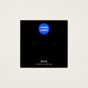 Negro Añadir su tarjeta de visualización de reposo