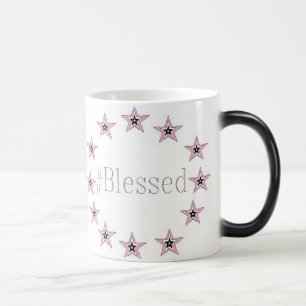 Negro/blanco arte Morphing de la taza de 11 onzas