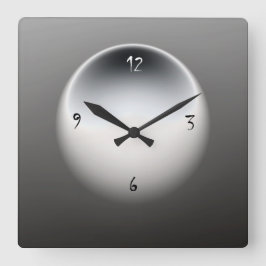 Negro/Blanco/ Gris> Reloj de pared Minimalista