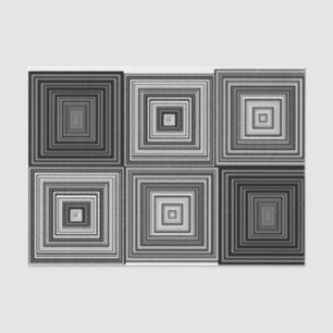 Negro, blanco y gris ajusta el papel seda