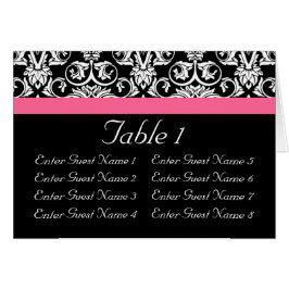 Negro con Damasco de Pasión Rosa