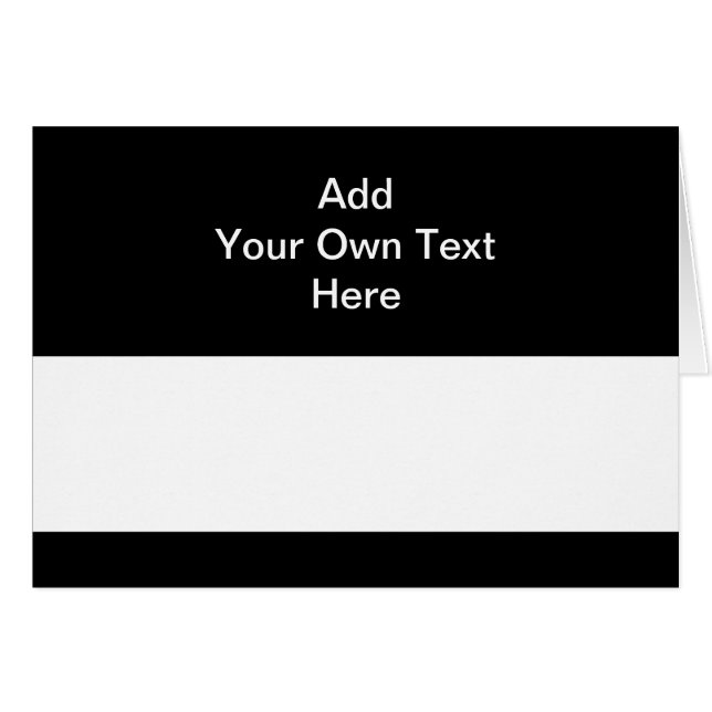 Negro con el texto blanco del área y del (Anverso (Horizontal))