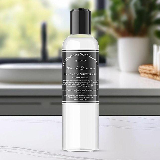 Negro con etiqueta de cosméticos de texto blanco d (Subido por el creador)