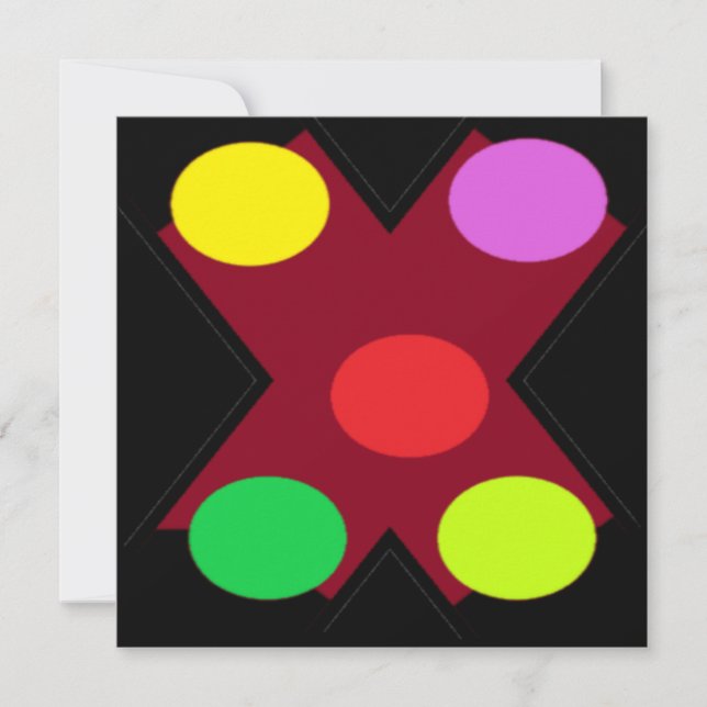 Negro con grandes formas y colores (Anverso)