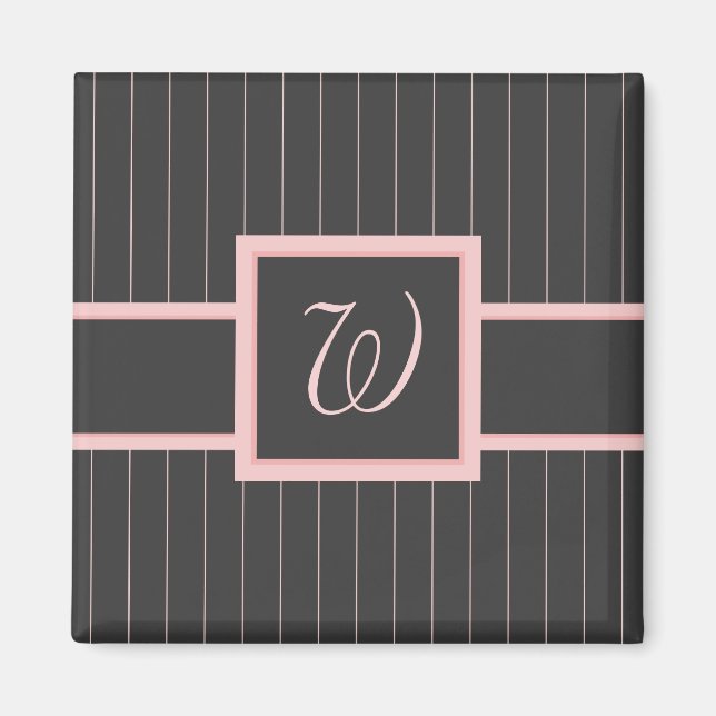 Negro con imán de pinzas rosadas (Frente)