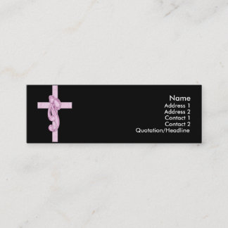 Negro con las tarjetas rosadas del perfil de la