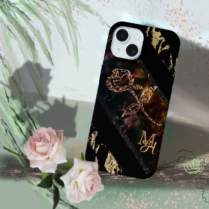 Negro con Monograma de Rosa