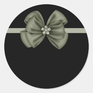 Negro con Pegatinas Green Bow