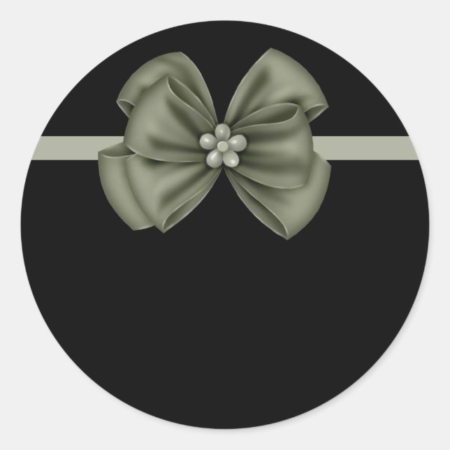 Negro con Pegatinas Green Bow (Anverso)