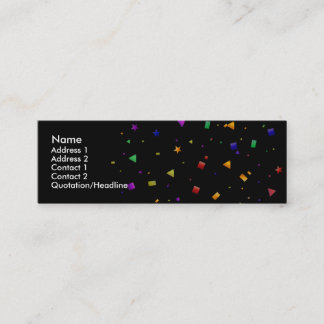 Negro con tarjetas de perfil confetti