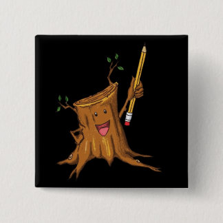 Negro (cuadrado) achaparrado del botón