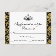 Negro, Damasco de oro, tarjeta de respuesta de can