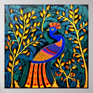 Negro de arte de brillantes de India   Arte de la