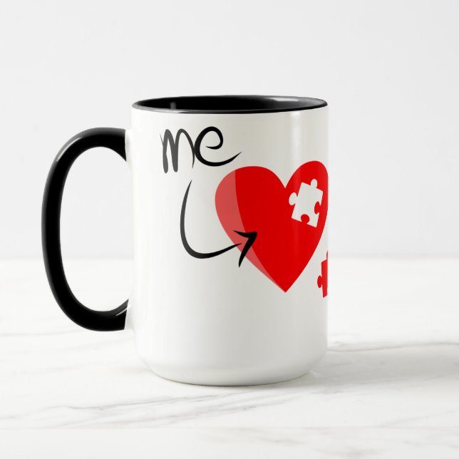 Negro de encargo taza ZAZZ_IT del ajuste del (Izquierda)