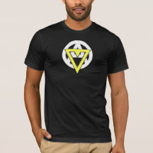 Negro de la camisa del anarquista de Voluntaryist