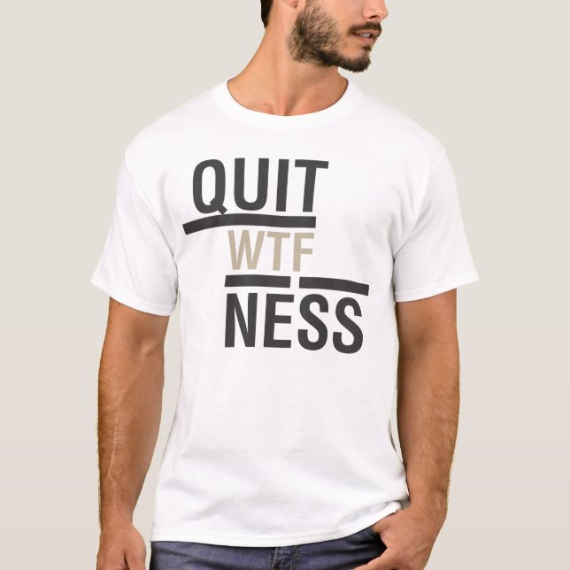 Negro de la camiseta 2 de Quitness (Anverso)