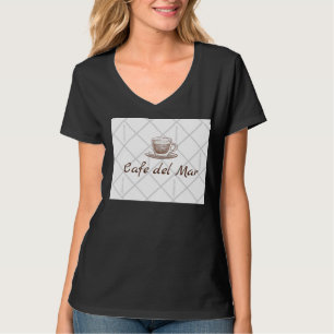 Negro de la camiseta de la mujer