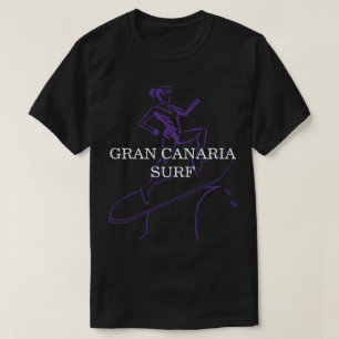 Negro de la camiseta de la resaca de Gran Canaria