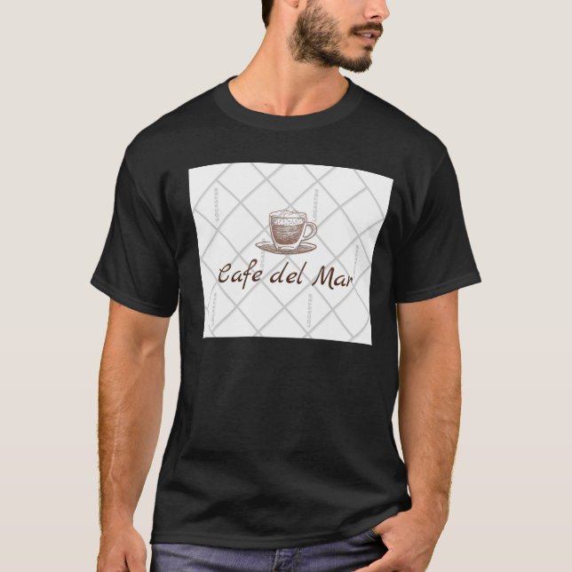 Negro de la camiseta de los hombres (Anverso)