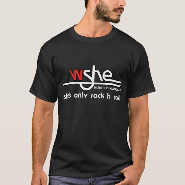 Negro de la camiseta de los hombres de WSHE (Anverso)