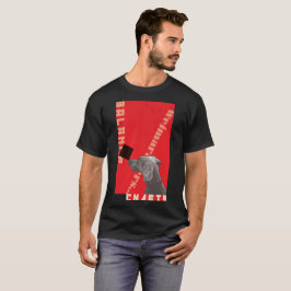 NEGRO DE LA CAMISETA DE S DE LOS HOMBRES ROJOS DEL