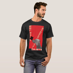 NEGRO DE LA CAMISETA DE S DE LOS HOMBRES ROJOS DEL