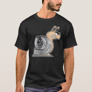 NEGRO de la camiseta del logotipo de BoostingSnail