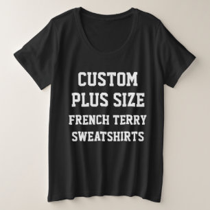 NEGRO de la camiseta del tamaño extra grande de