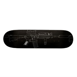 Negro de la cubierta del monopatín de M4 SOPMOD