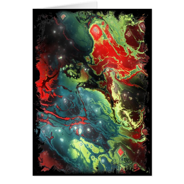 Negro de la nebulosa 3 del fractal (Frente)