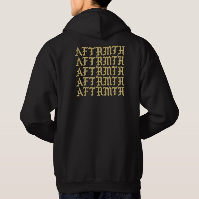Negro de la sudadera con capucha de AFTRMTH (Reverso)