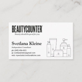 Negro de las tarjetas de visita de Beautycounter