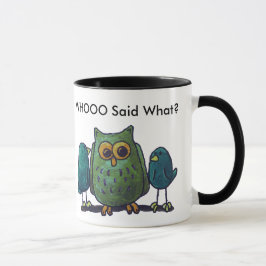 Negro de LimbBirds taza del campanero de 11 onzas