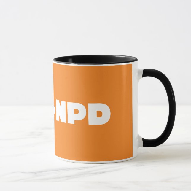 Negro de NDP taza del campanero de 11 onzas (Derecha)