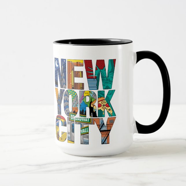 Negro de New York City taza del campanero de 15 (Derecha)