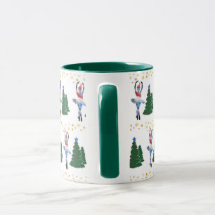 Negro del Año Nuevo de la bailarina taza combinad