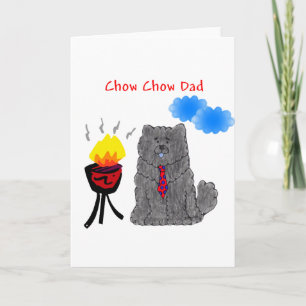 Negro del perro chino de perro chino - tarjeta del