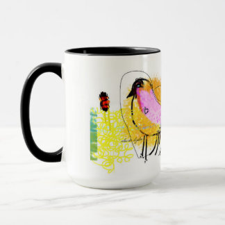 "Negro del polluelo de Lov" taza combinada de 15