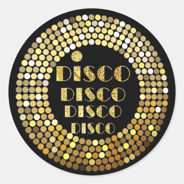 negro, disco fiesta, etiqueta de agradecimiento (Anverso)