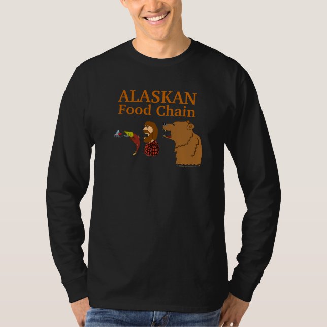 Negro divertido de Alaska de la camiseta del (Anverso)