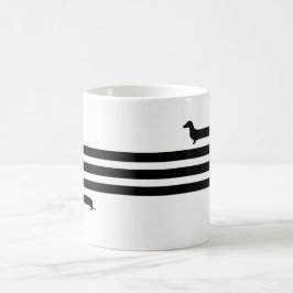 Negro divertido de la taza del dachshund