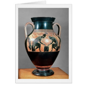 Negro-figura amphora que representa Ajax y a