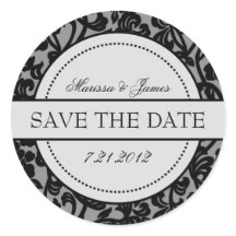 Negro gótico y Sellos para sobres grises florecien