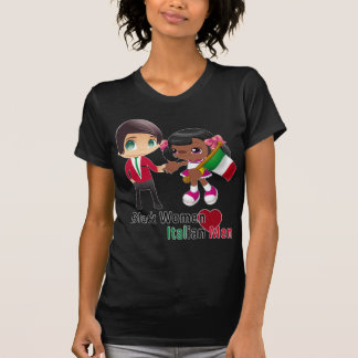 Negro italiano de la camiseta de los hombres de