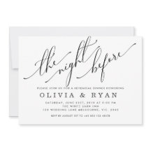 Negro la noche anterior a la invitación