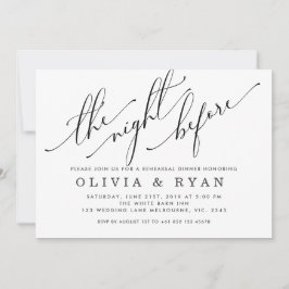 Negro la noche anterior a la invitación