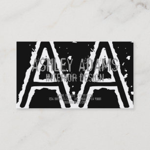 NEGRO MODERNO DE LA TARJETA DE VISITA DEL