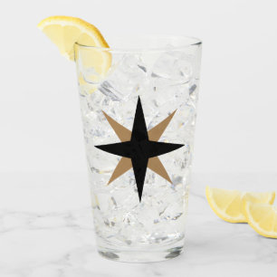 Negro moderno elegante y oro Starburst