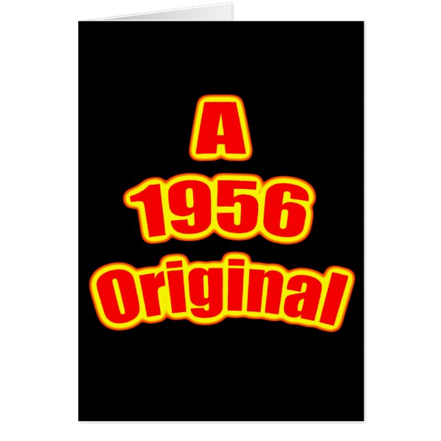 Negro original del rojo 1956 (Frente)