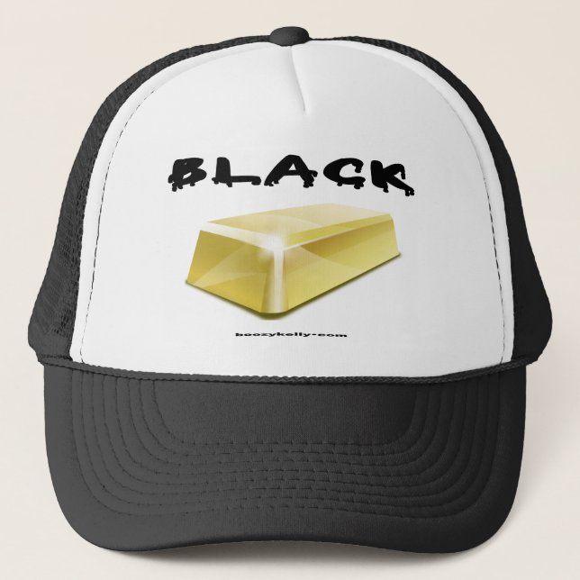 Negro, oro, barra de oro, gorra del campo (Anverso)